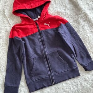 Puma Kids Red and Blue Hoodie